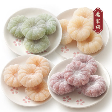 乔家栅紫薯蜜糕 糯米糕团 玉米绿茶莲子糕点